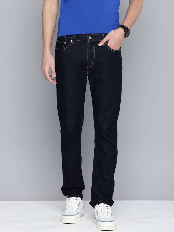 Mens black levi jeans clearance