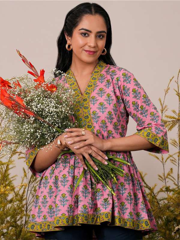 Block Print Kurtis Buy Block Print Kurtis online in India