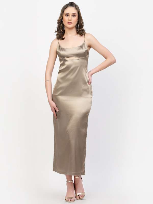Metallic on sale dresses online