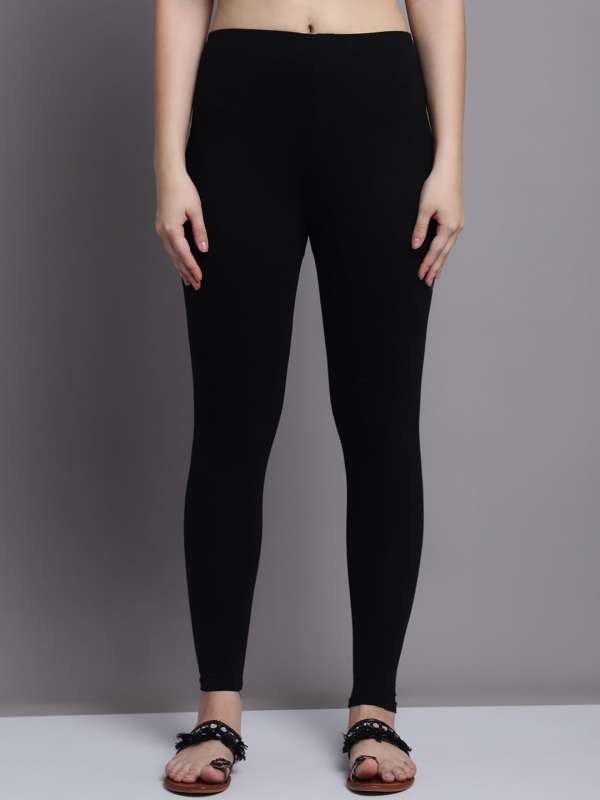 Buy online Black Cotton Lycra Leggings from Capris & Leggings for Women by  Kamla Fashion for ₹319 at 71% off