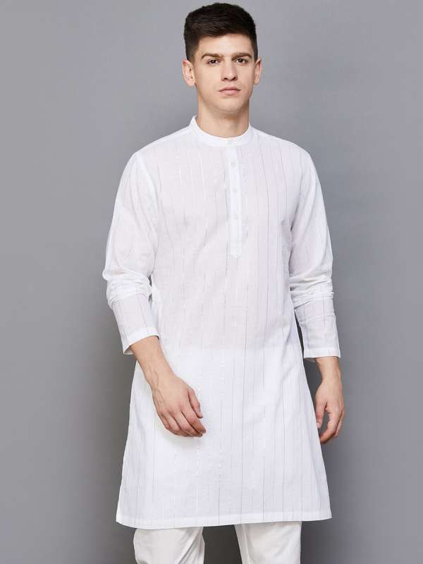 Melange outlet embroidered kurta