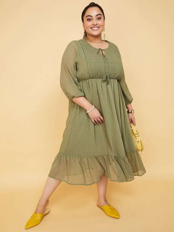 Plus size dresses discount myntra
