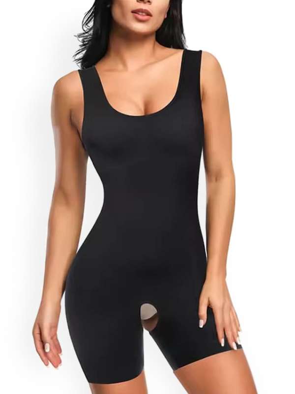 Buy Body Shaper for Women Tummy Control U Plunge Backless Full Body  Shapewear Mid Thigh Mesh stress Bodysuit Top Online at desertcartINDIA