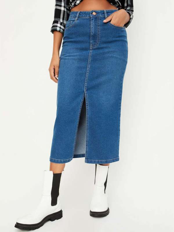Jeans deals skirts online