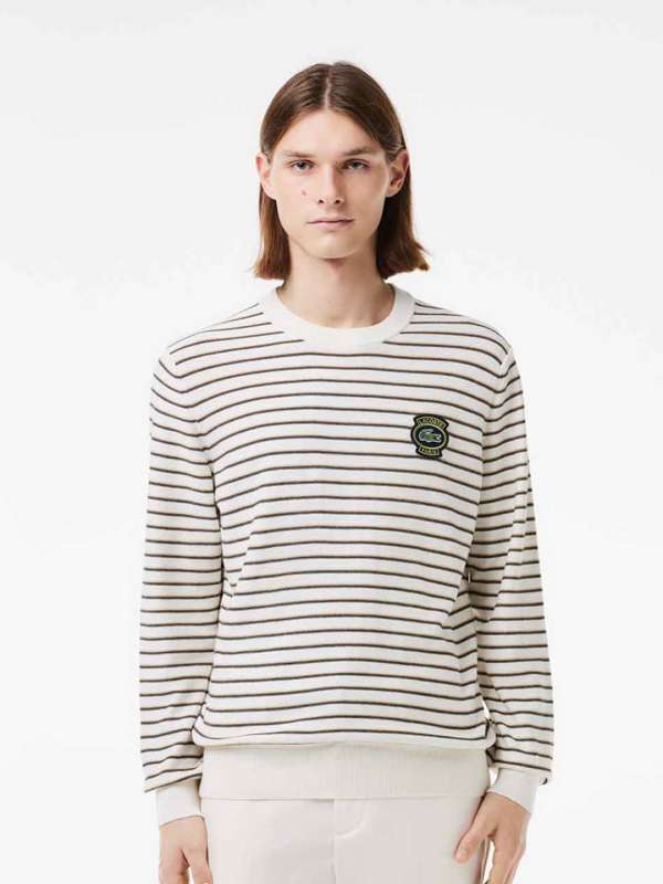 Lacoste striped jumper store
