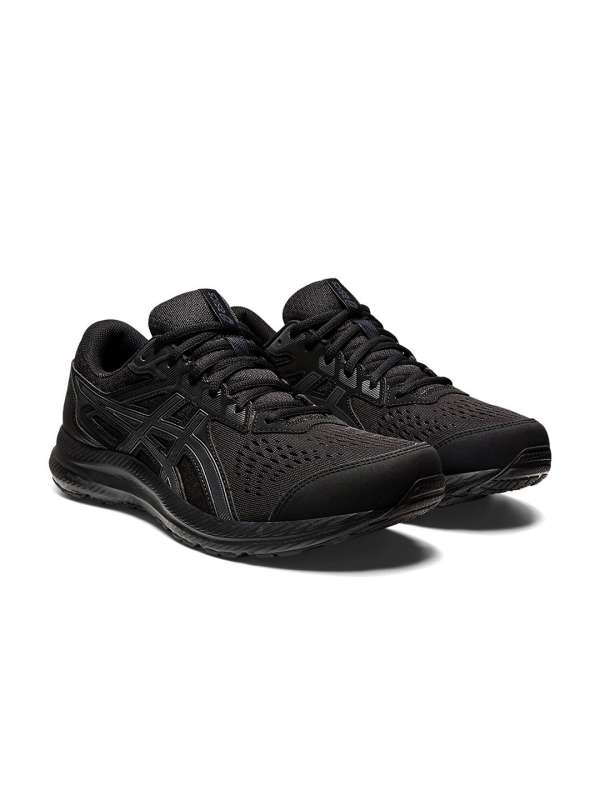 Asics black cheap shoes