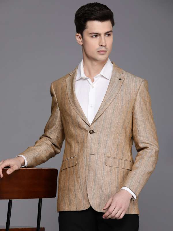 Louis philippe linen blazer discount