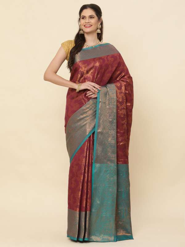 Pattu Saree Shop for Pattu Sarees Online in India Myntra