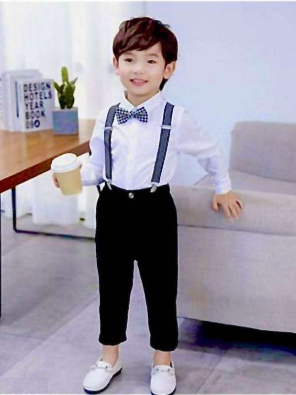 Boy 2025 suspender pants