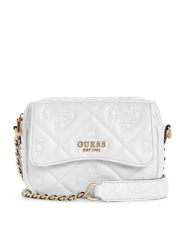 Guess white handbags clearance