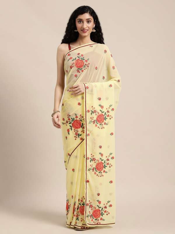 Buy Yellow Sarees for Women by SHAILY Online