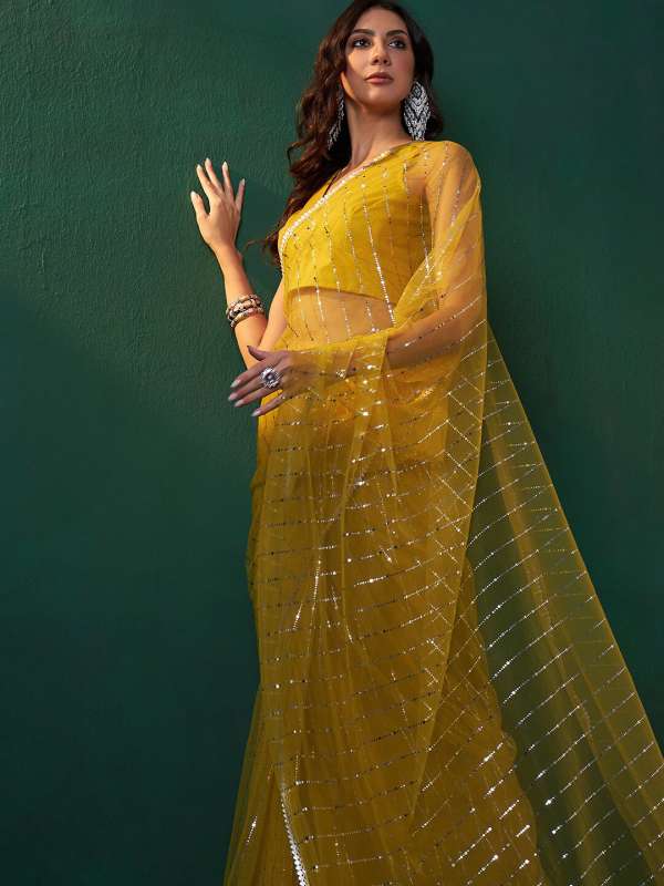 Myntra net saree shop
