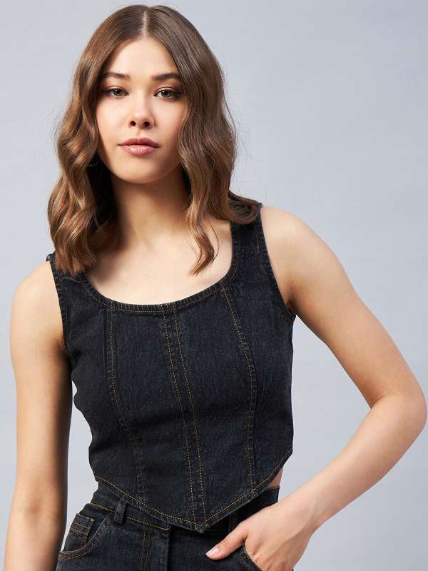 Tops for jeans myntra 2025