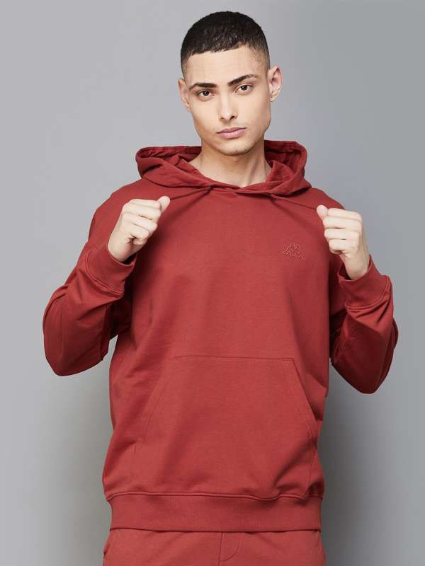 Kappa red hoodie mens top