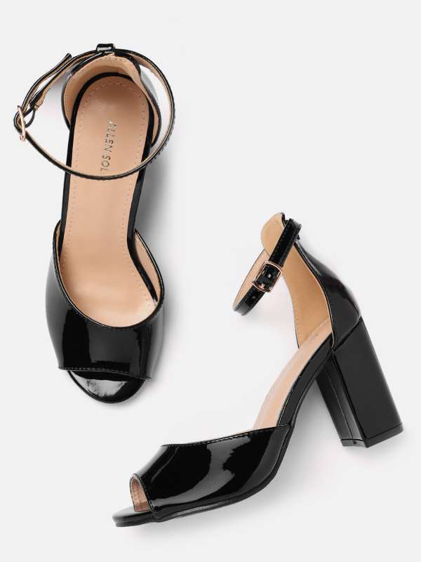 Women Black Block Heels 3.5 Inch Buy Women Black Block Heels 3.5