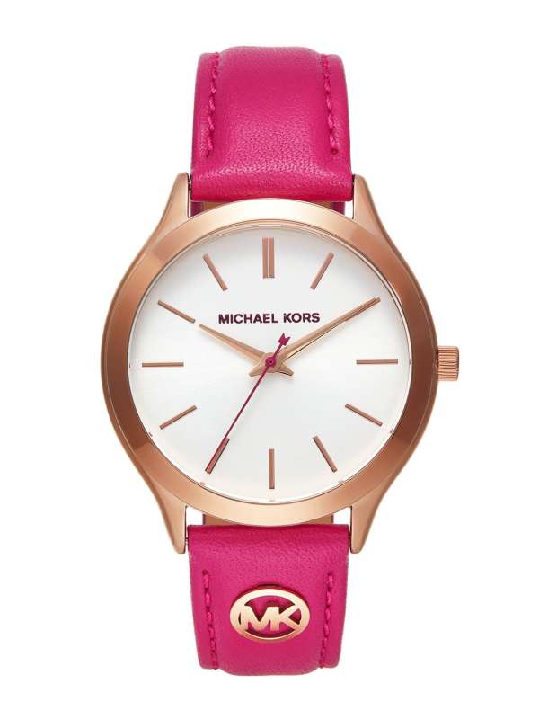 Hot pink michael kors watch deals