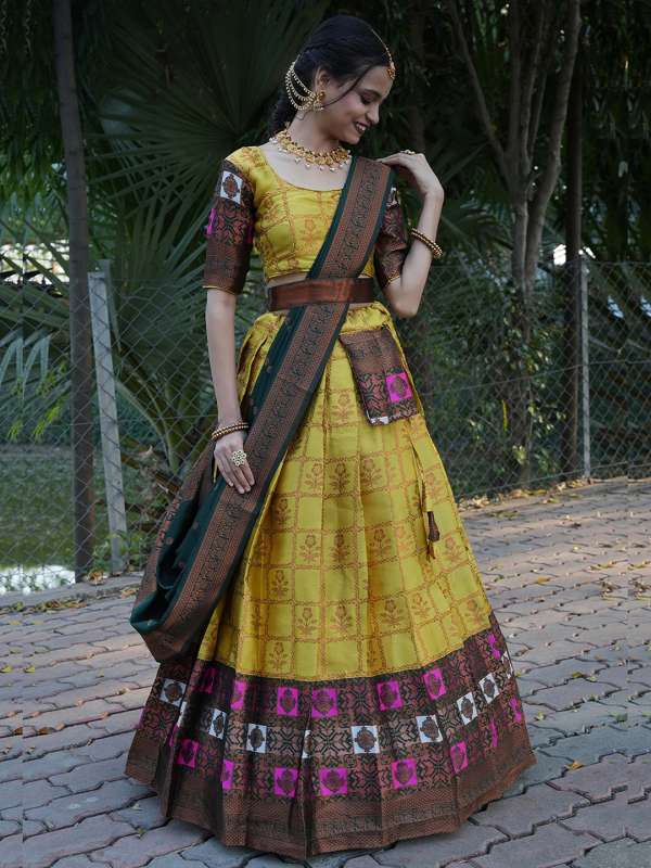 Boat Neck Lehenga Choli Buy Boat Neck Lehenga Choli online in India