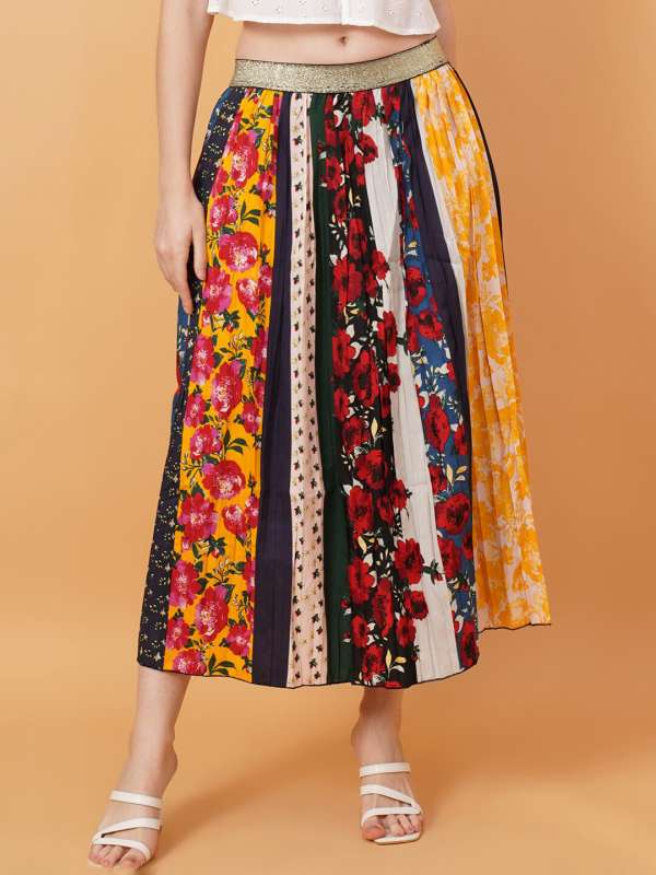 Floral outlet skirt myntra