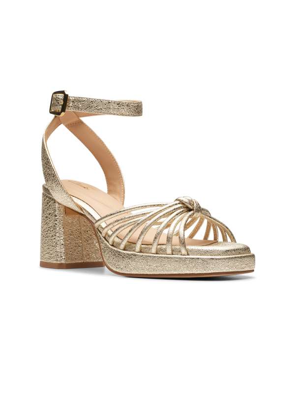 Clarks shop gold heels