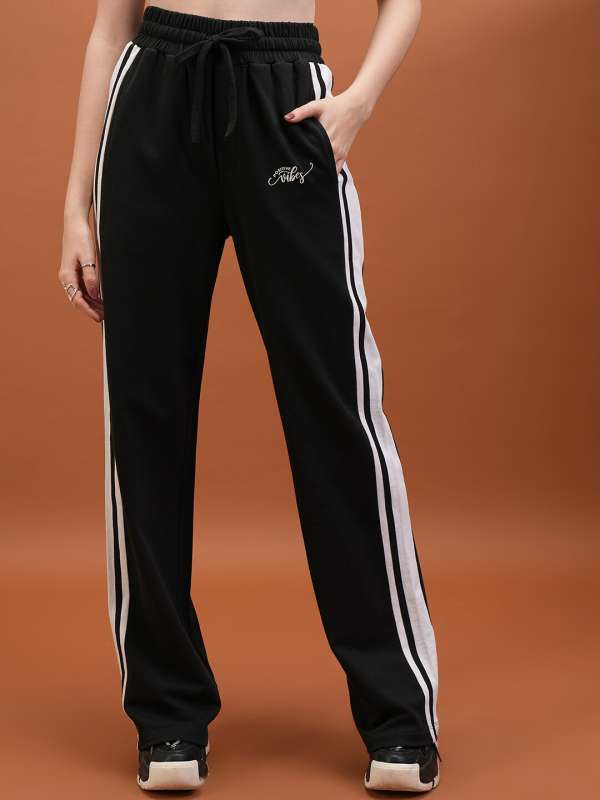 Buy Tokyo Talkies Green Relaxed Fit Track Pants for Women Online