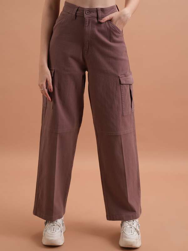 Women Brown Trousers - Buy Women Brown Trousers online in India