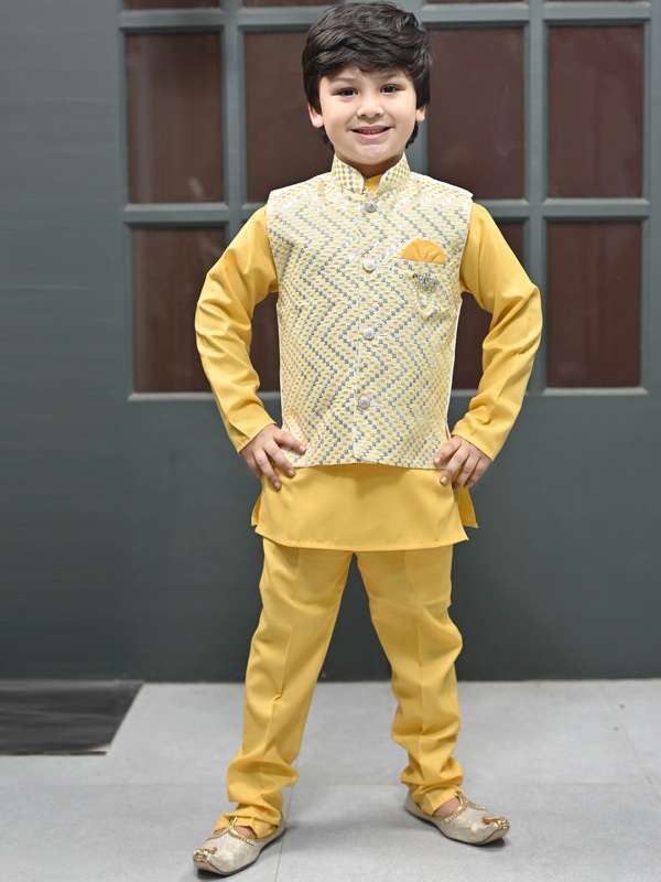 Boys Yellow Apparel Set Buy Boys Yellow Apparel Set online in India