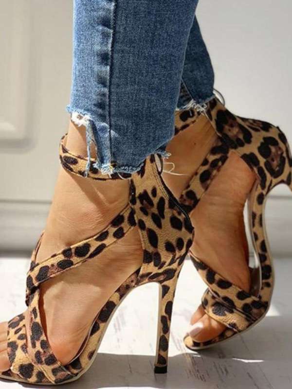 Brown stiletto heels top