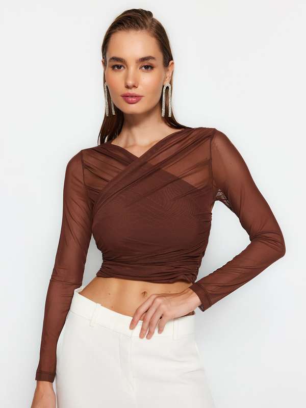 myntra ladies long tops