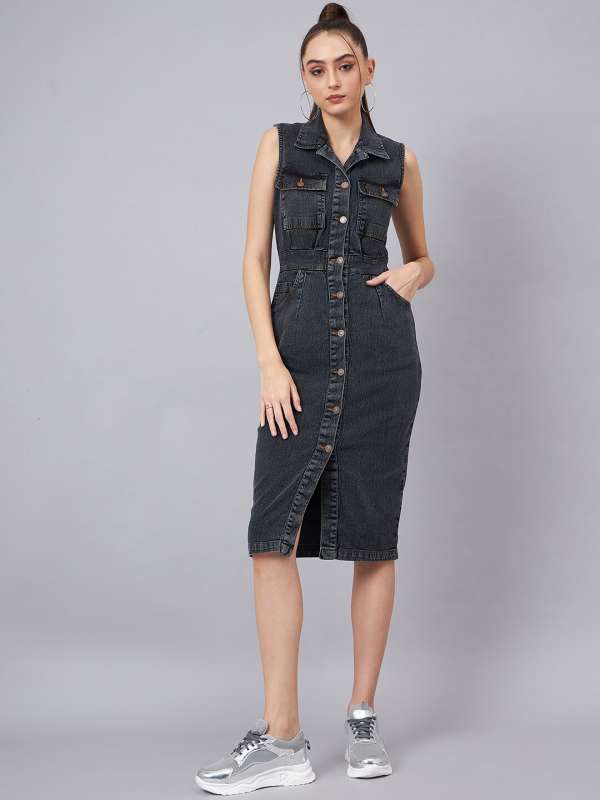 Denim Dresses Buy Denim Dresses Online in India Myntra