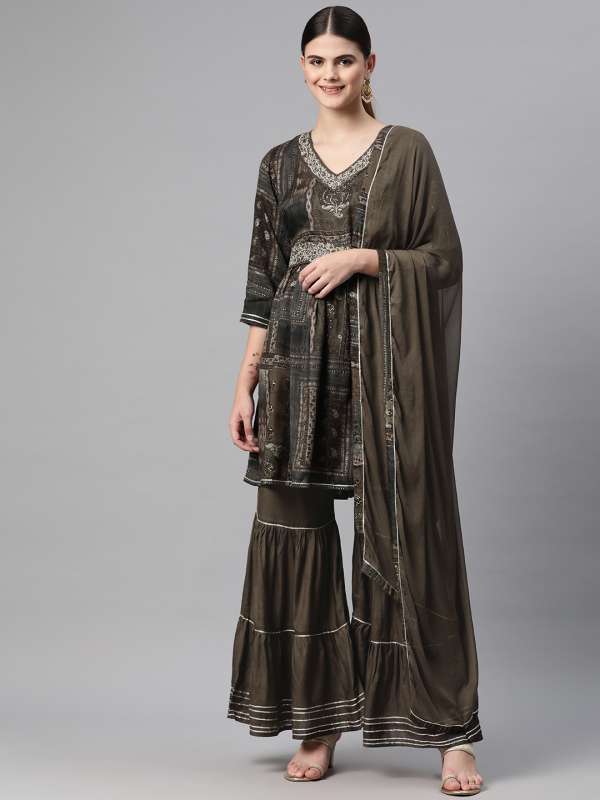 Gota patti suit myntra sale