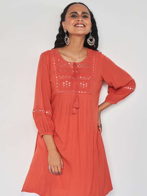 Global_desi Tangerine Clothing - Buy Global_desi Tangerine Clothing online  in India
