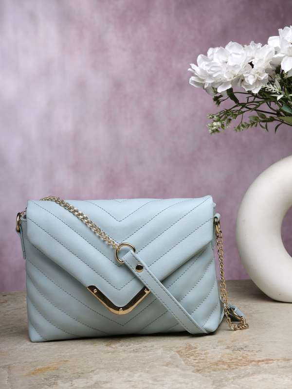 Dressberry Blue Pu Sling Bag Buy Dressberry Blue Pu Sling Bag online in India
