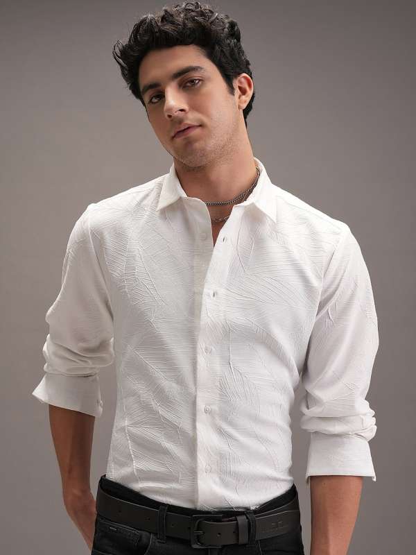Party wear clearance white shirt