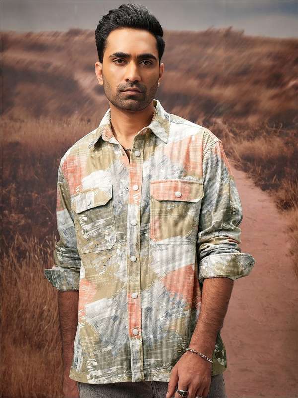 Khaki Shirts Buy Trendy Khaki Shirts Online in India Myntra