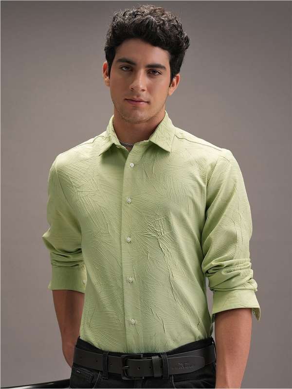 Varah Green Party Wear Shirt 3480154.htm Buy Varah Green Party