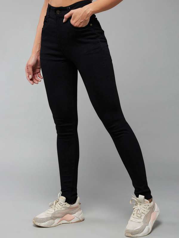 Black jeans on myntra online