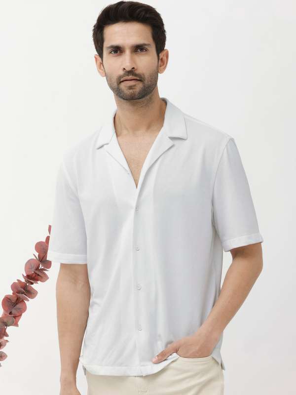 White shirt with half jacket outlet
