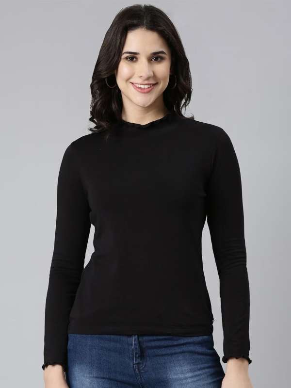 Buy Full Sleeves T-Shirts for Women & Girls Online from Blissclub