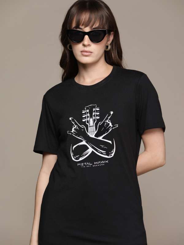 Black metal t shirts hot sale india
