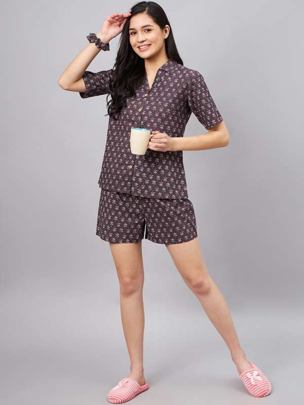 Buy Shorts Night Suits Online in India Myntra