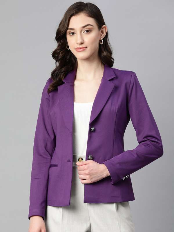 Purple blazer online