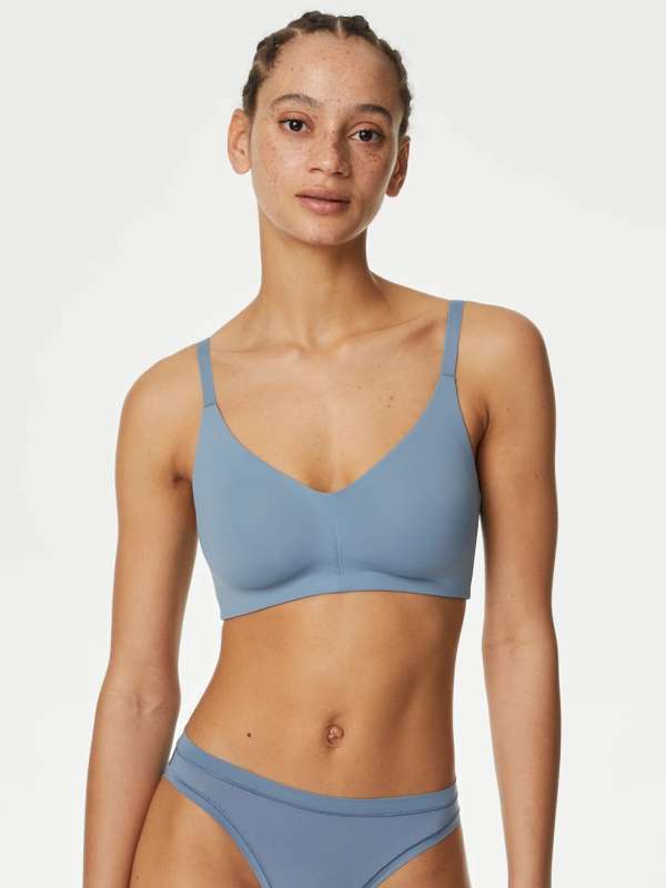 Buy Marks & Spencer Padded Non-Wired Full Coverage T-Shirt Bra - Navy at  Rs.844 online