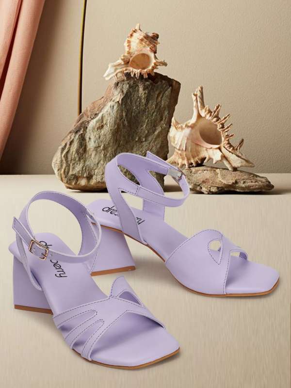 Purple sandals low heel outlet