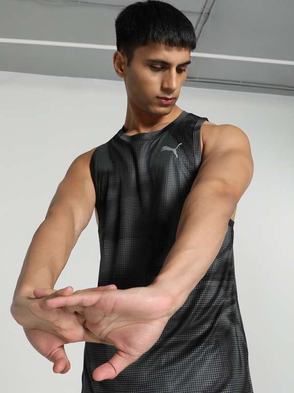 Puma sleeveless t shirt india deals