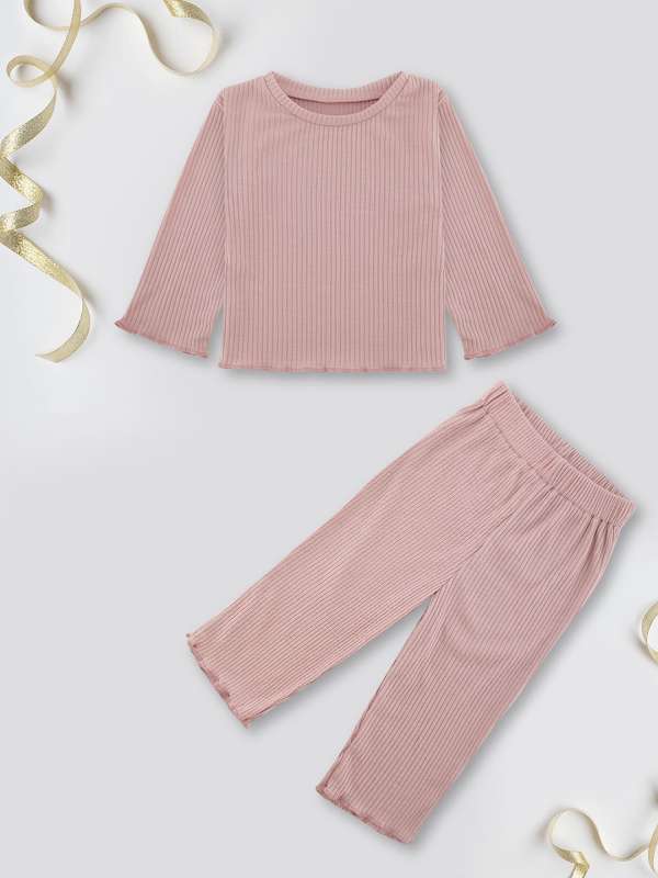 White Shirt n Pink Skirt Pajama – Buy Kids Garments, Accessories