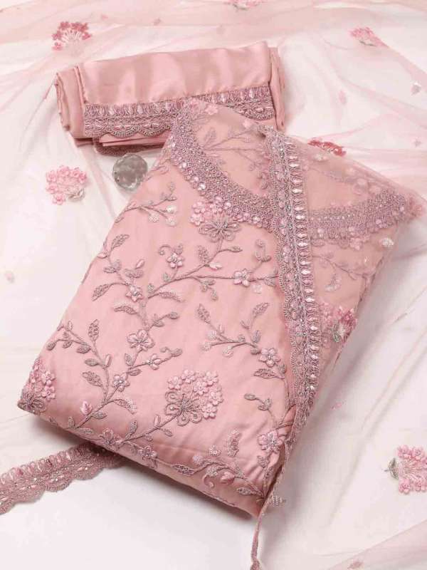 Net dress material online shopping on sale