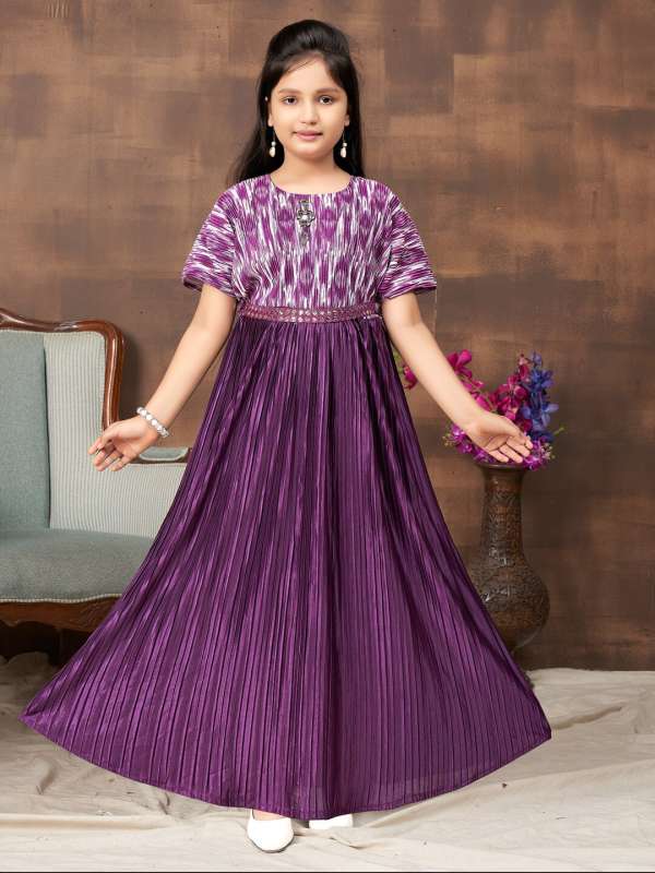 Purple color dress sales for baby girl
