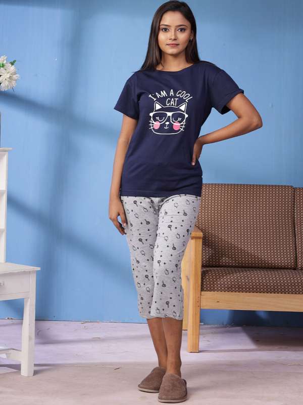 Cotton capri night suit store