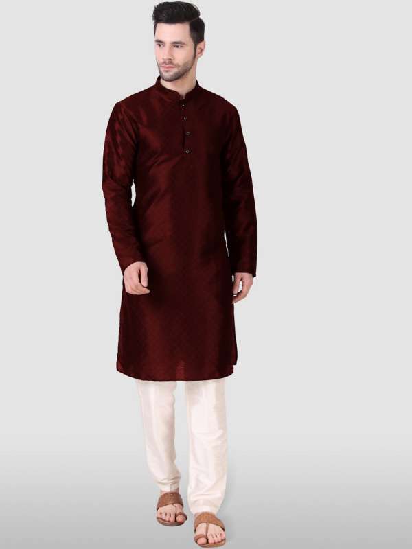 Maroon Pathani Kurtas Buy Maroon Pathani Kurtas online in India
