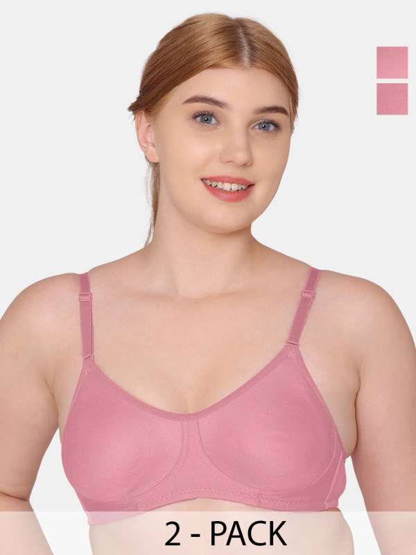 Buy Tweens Pack of 2 Non Padded Cotton T Shirt Bra - Orange Online at Low  Prices in India 